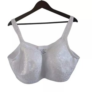 Zero Bound White Animal Print Bra Womens Size 48D New NWT